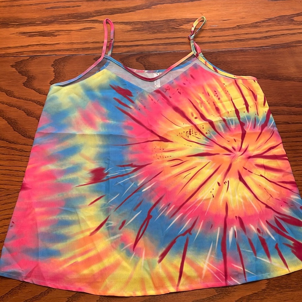 Tie die tank top